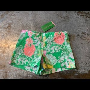 NWT Size 6 Hibiscus Stroll Lilly Pulitzer Shorts
